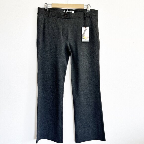 NWT Betabrand Pants XL Charcoal Gray Classic Bootcut Yoga Dress Pants - Picture 1 of 7